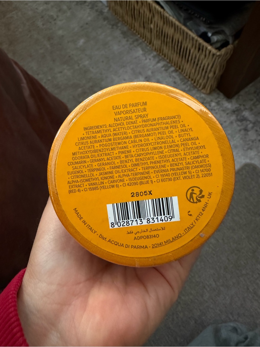 Acqua Di Parma Colonia Il Profumo — Vibrant Orange Cylindrical Box - Picture 2 of 2